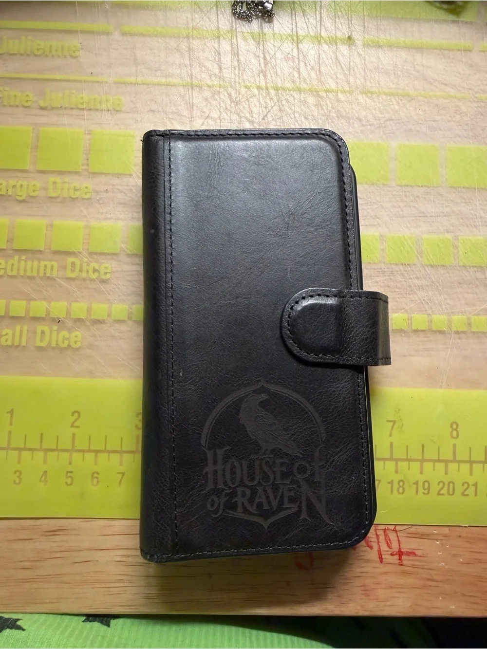 Black Leather Folio Phone Case